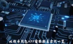 比特币钱包APP客服联系方
