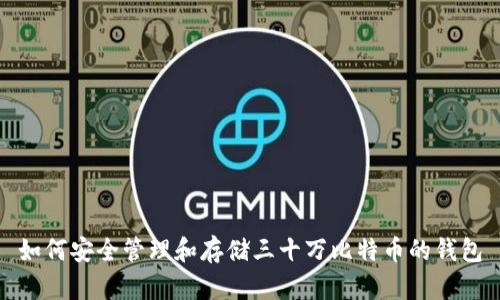 如何安全管理和存储三十万比特币的钱包